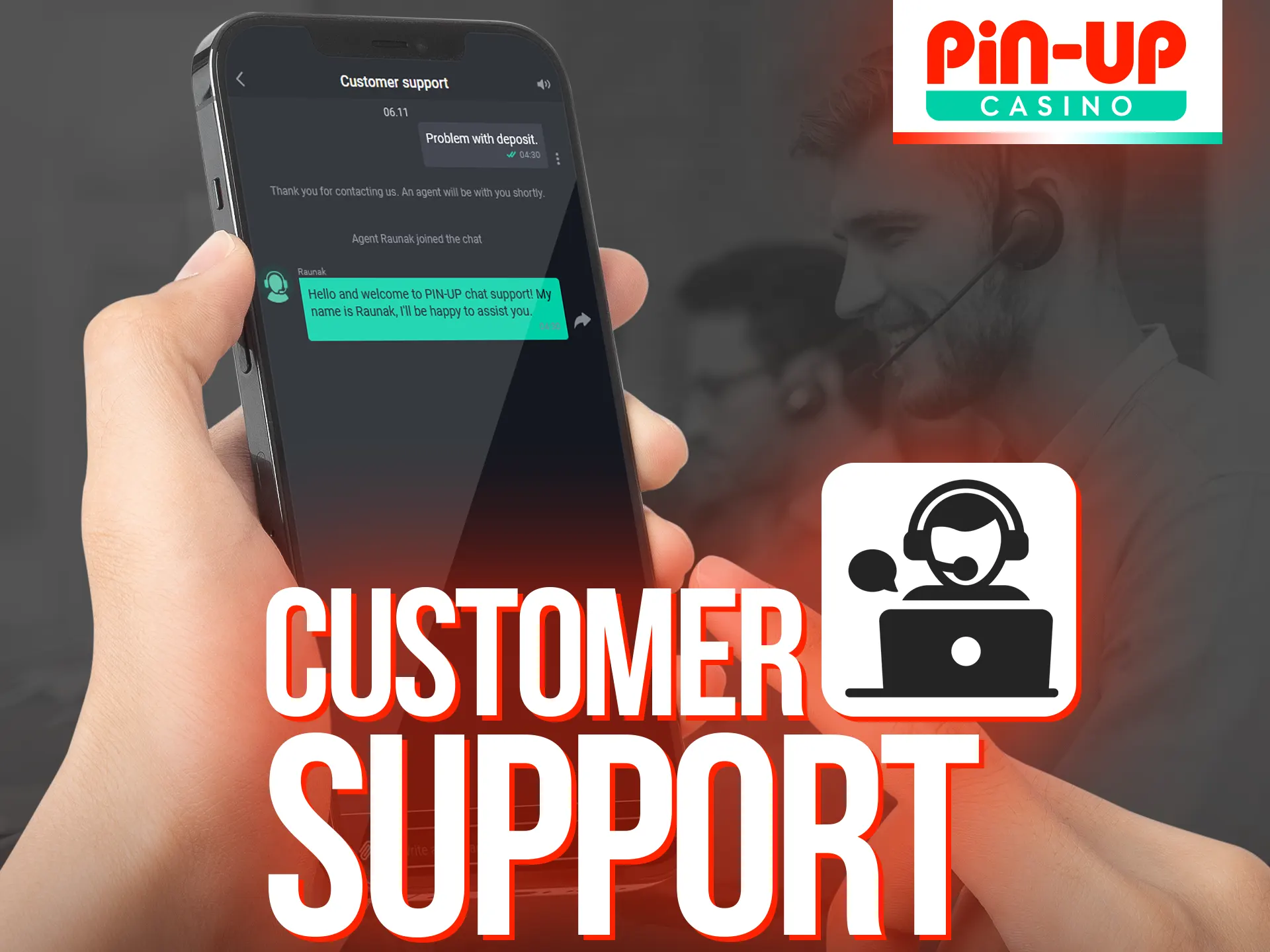 Here are the ways to reach out for Pin-Up support.