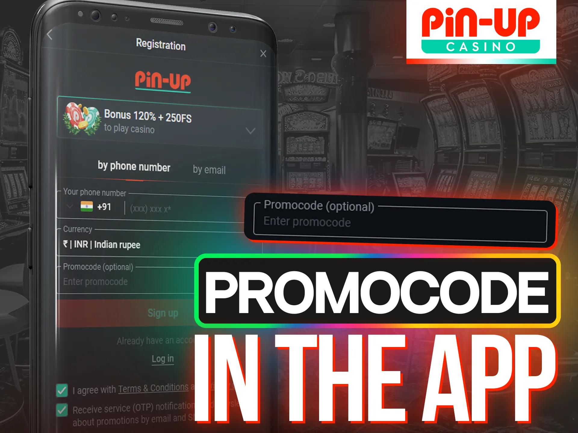 Use a promo code to access exciting bonuses at Pin-Up.