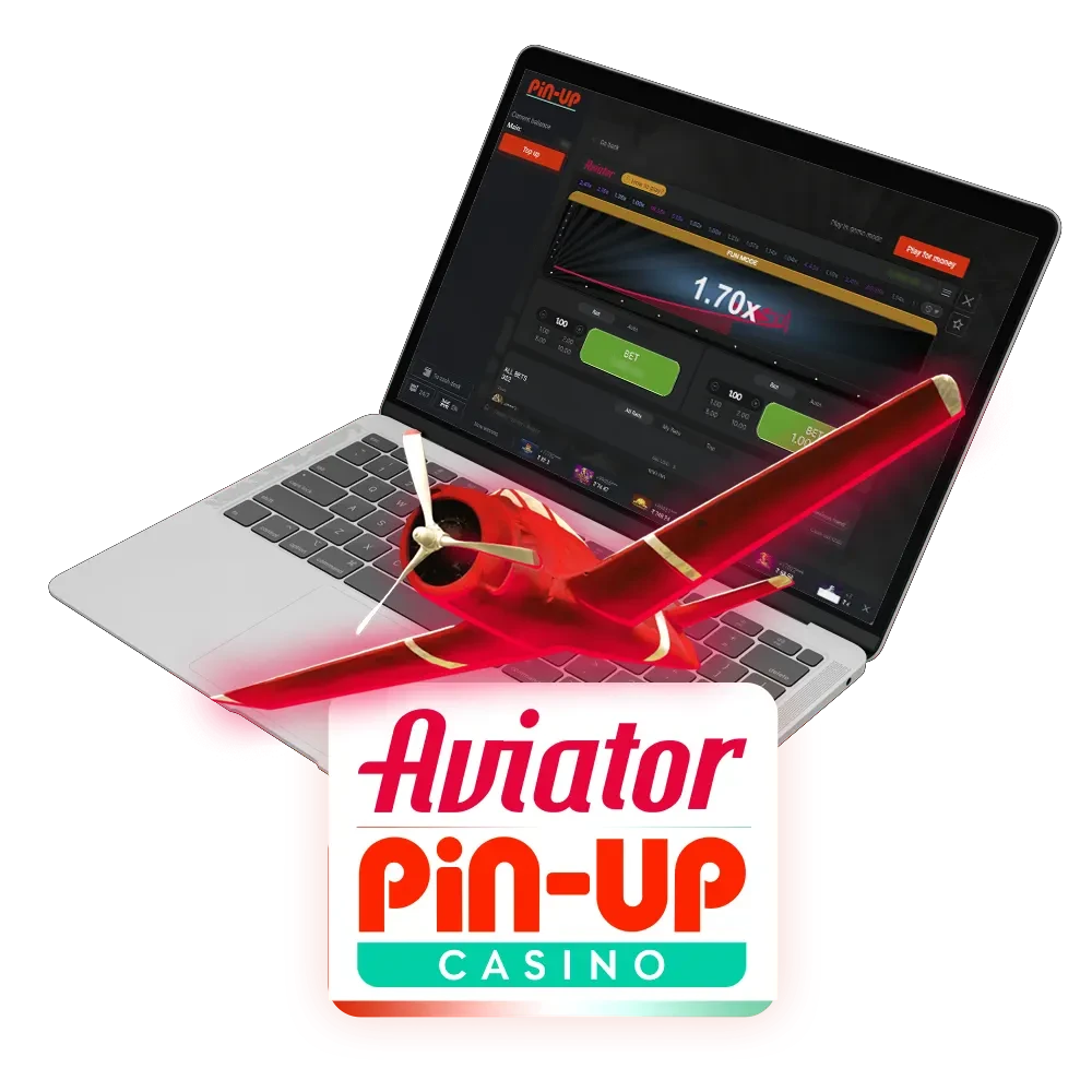 Play Aviator game online on Pin-Up Casino.