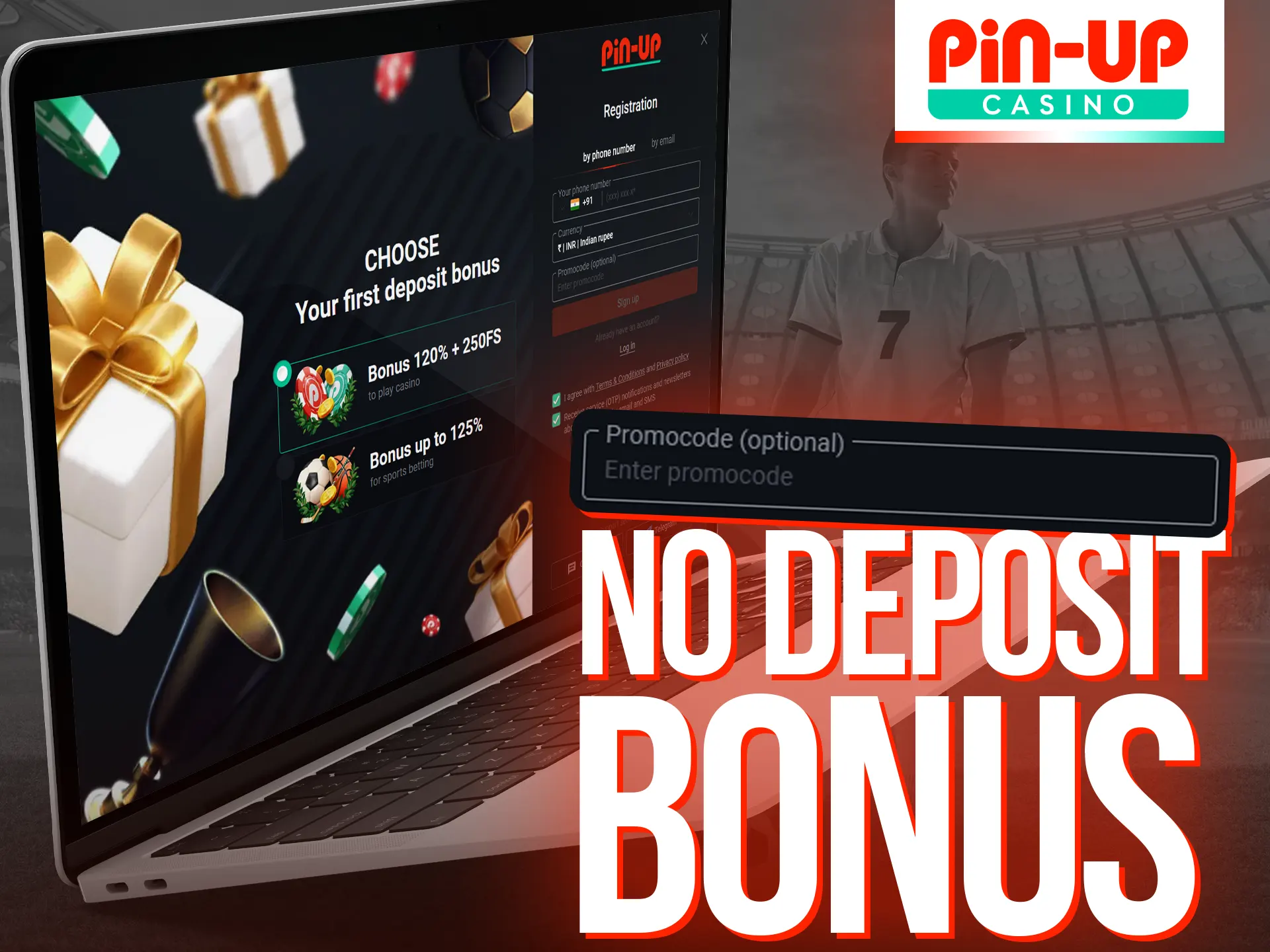 You can take advantage of Pin-Up casino no deposit bonus.