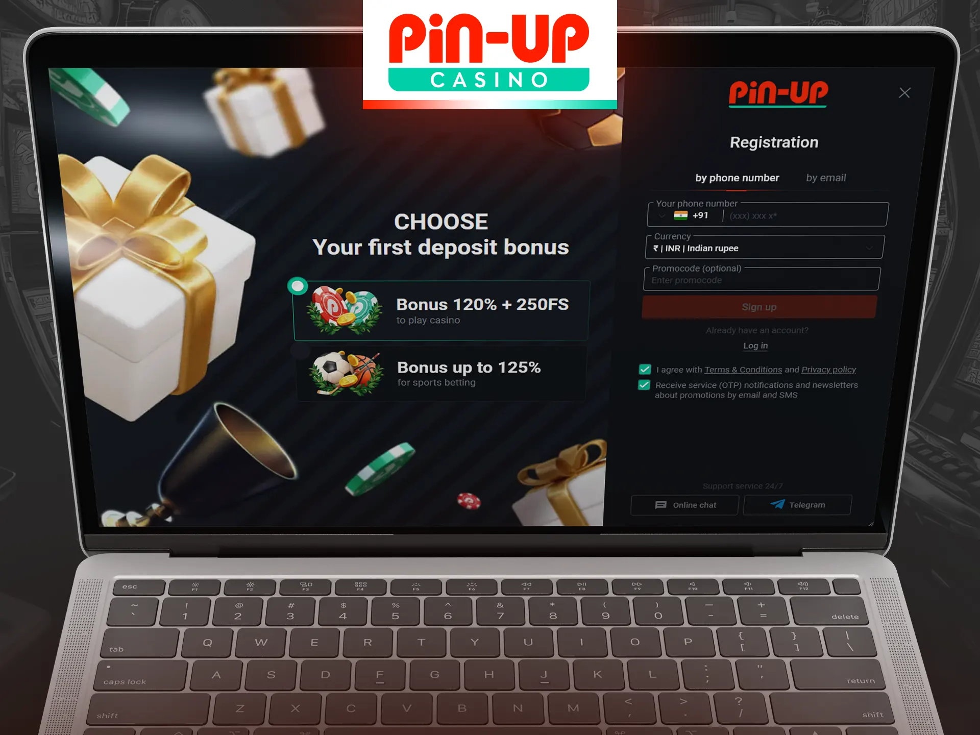 Creating an account at Pin-Up Casino is a simple process.