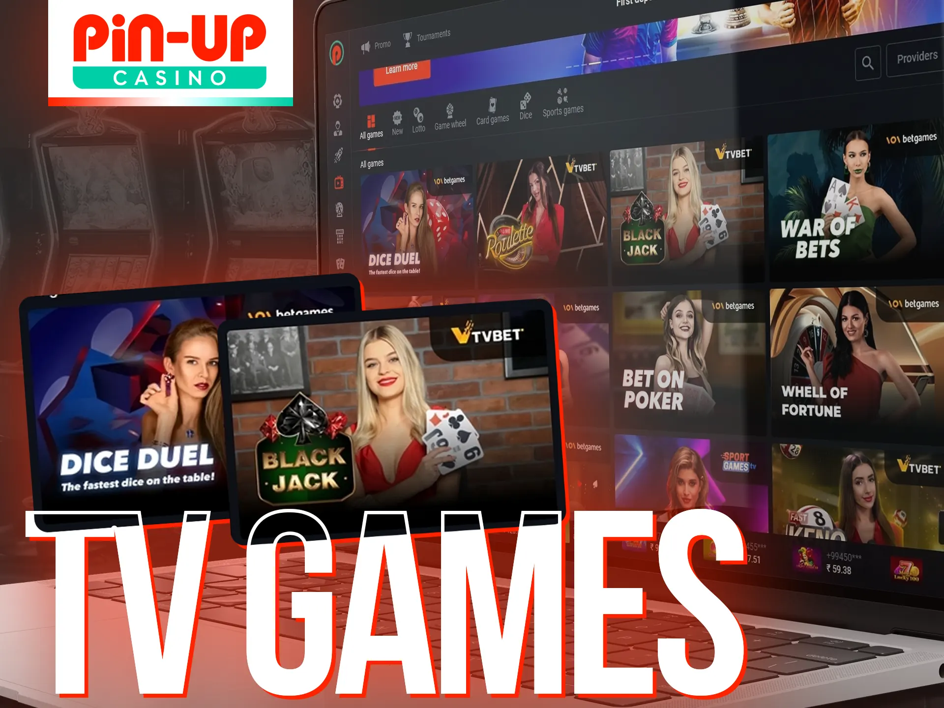 TV games at Pin-Up casino combines traditional gaming with live broadcasts.