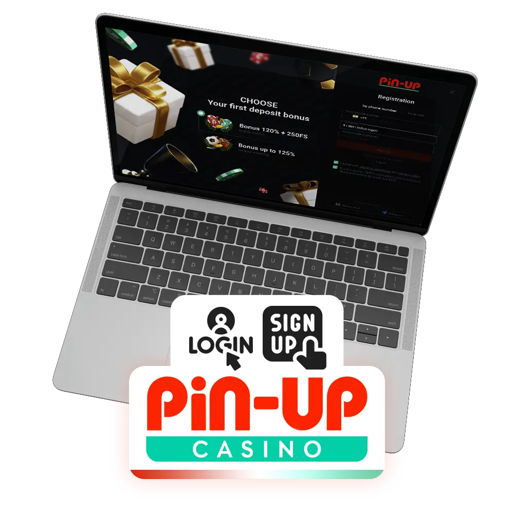 Register at Pin-Up Casino official website.