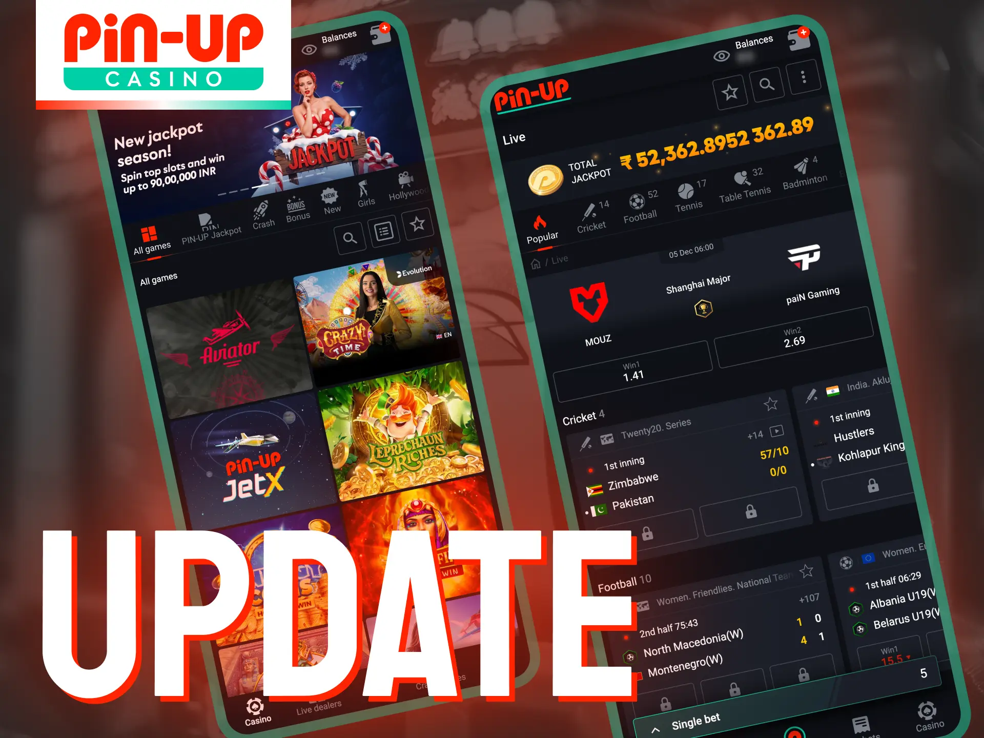 Regular updates are essential for Pin-Up app.