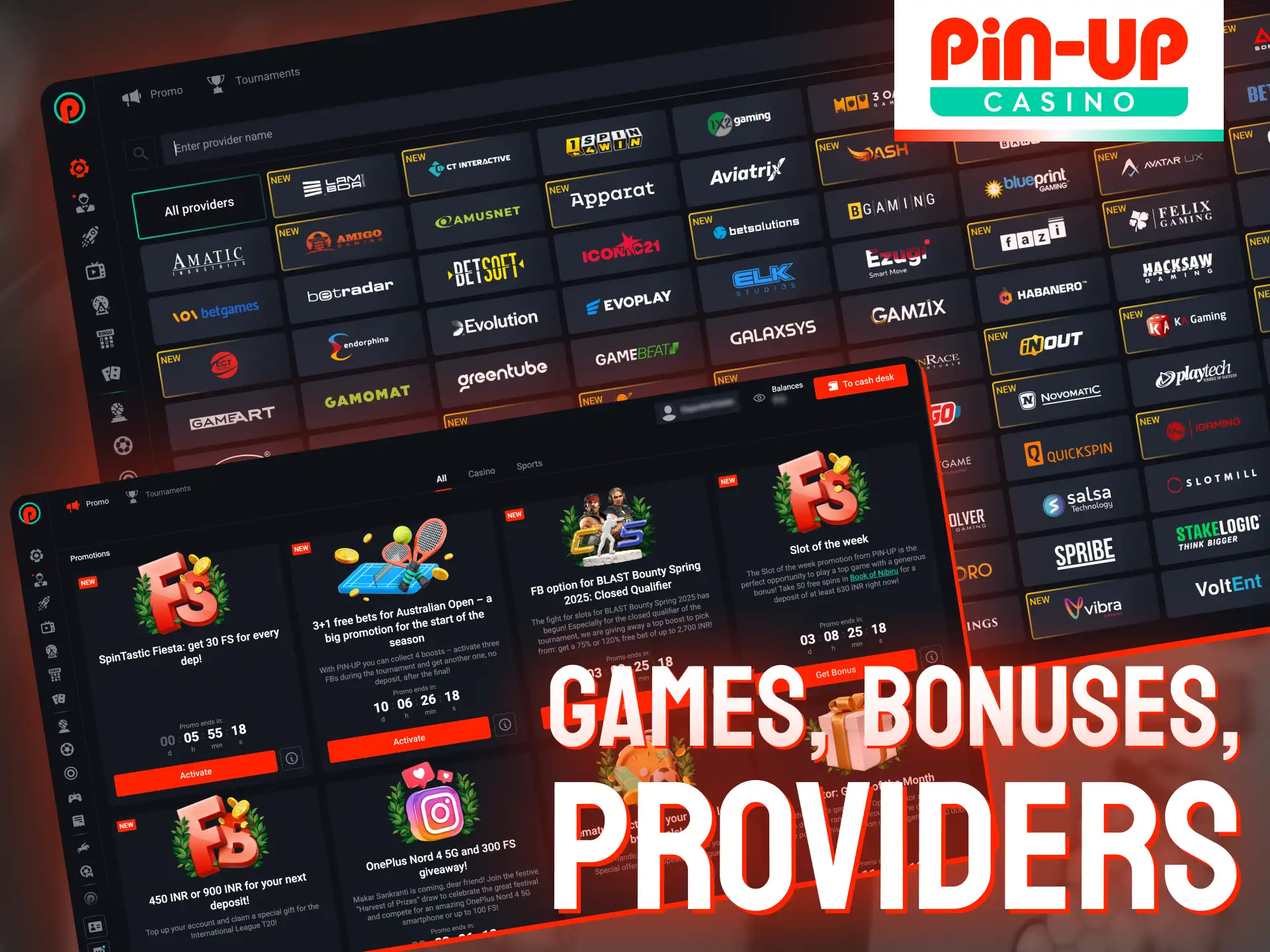 You can enjoy the great bonus program on Pin-Up platform.