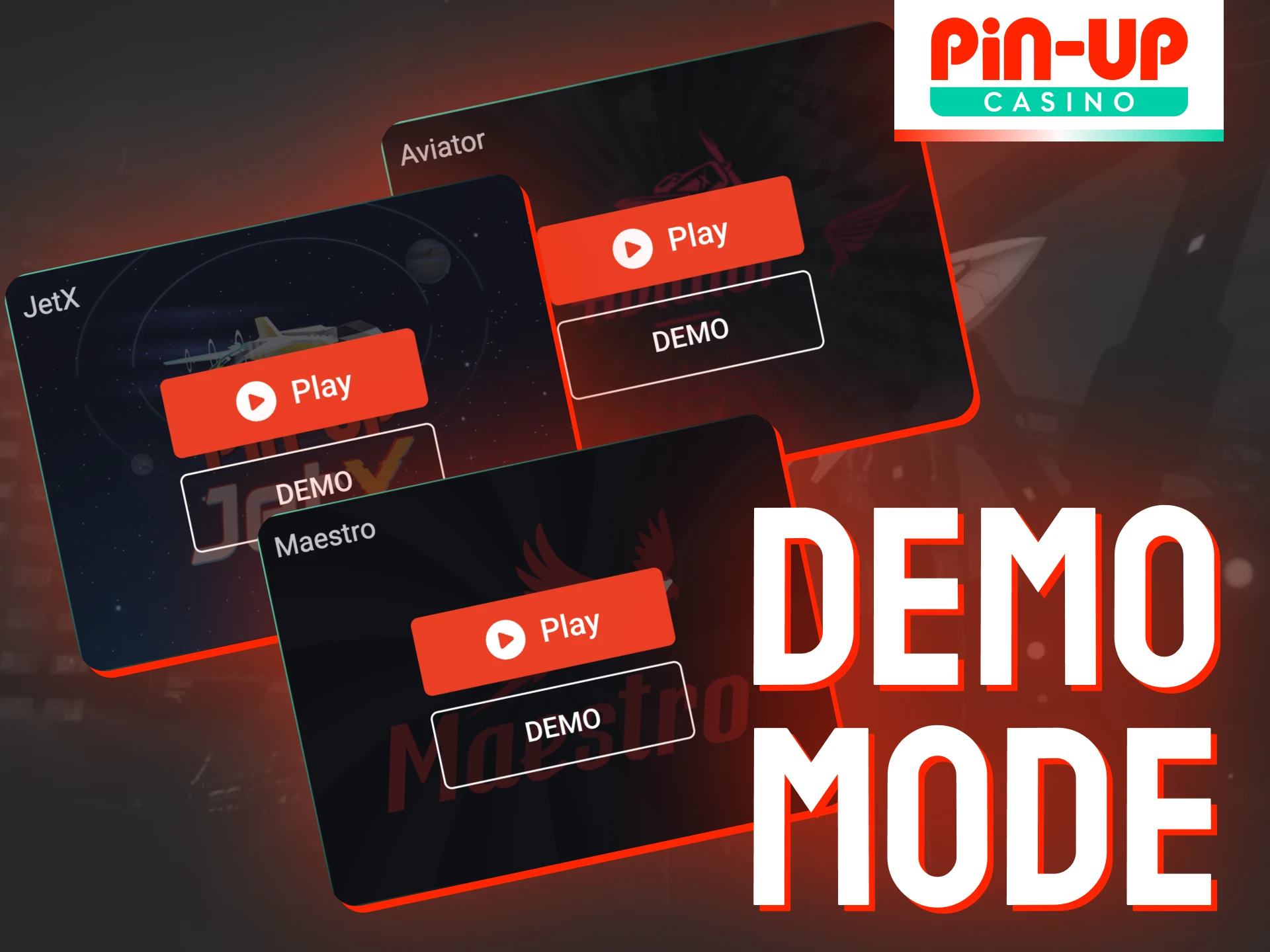 Use demo mode for Pin-Up Casino crash games.