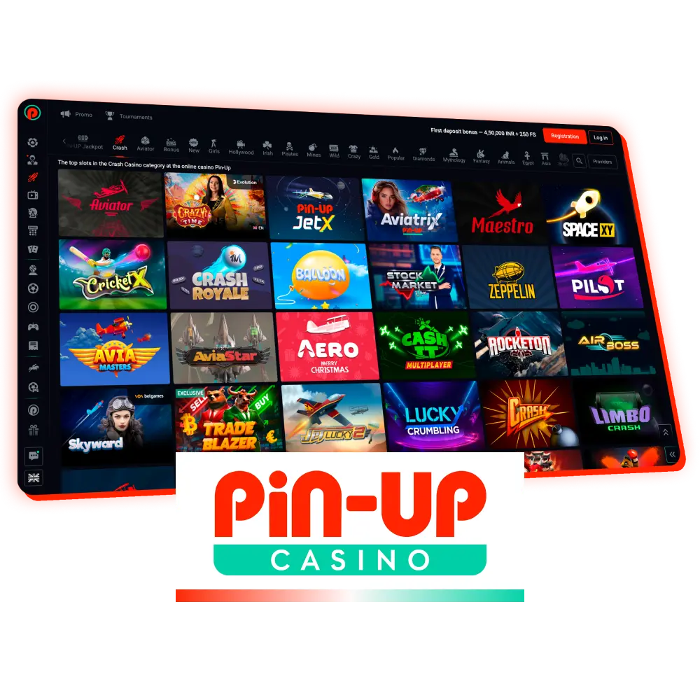 Play crash games online at Pin-Up casino platform.