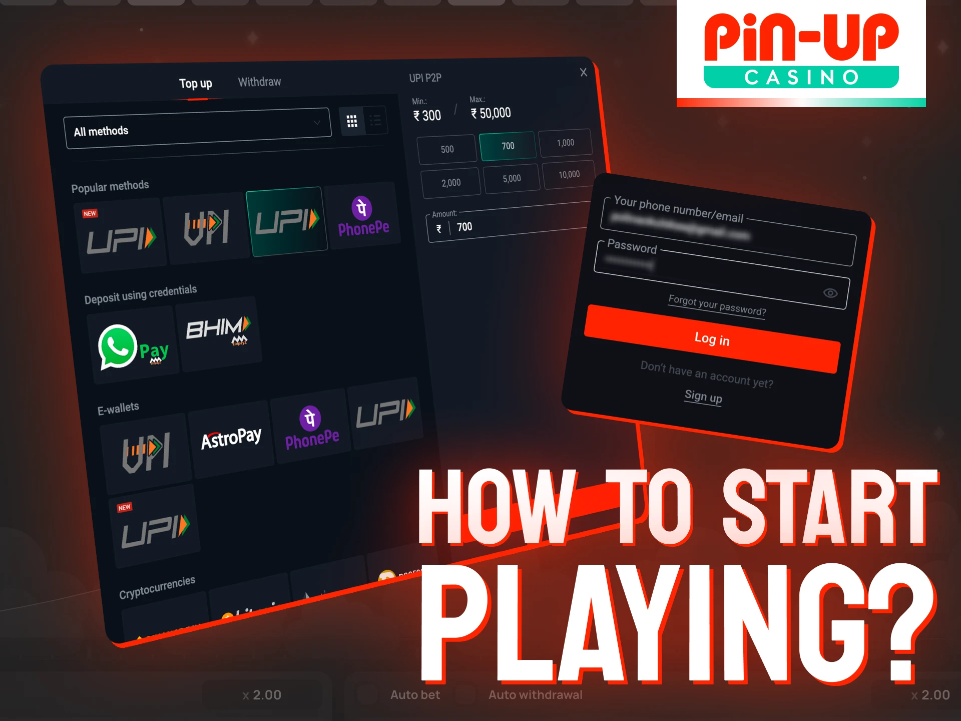 Follow the instructions on how to play Pin-Up Lucky Jet.