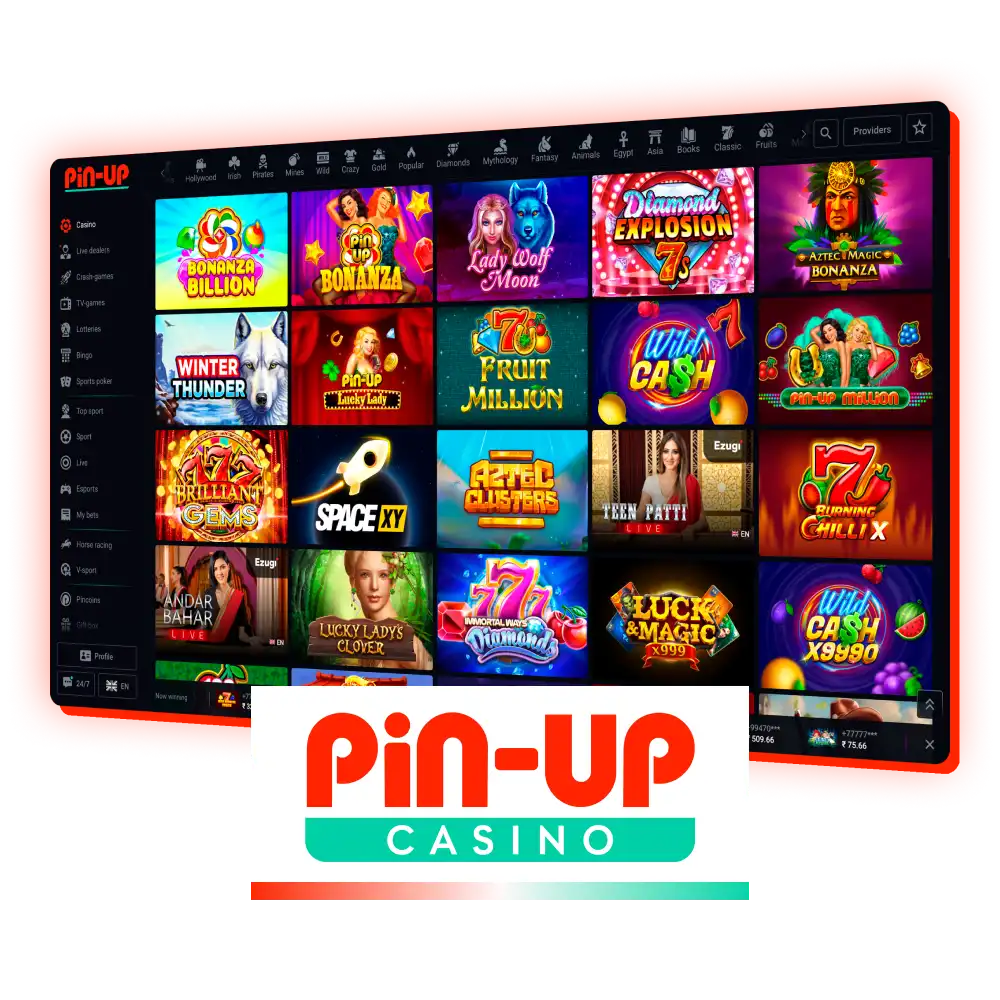 Play slots online with Pin-Up casino platform.