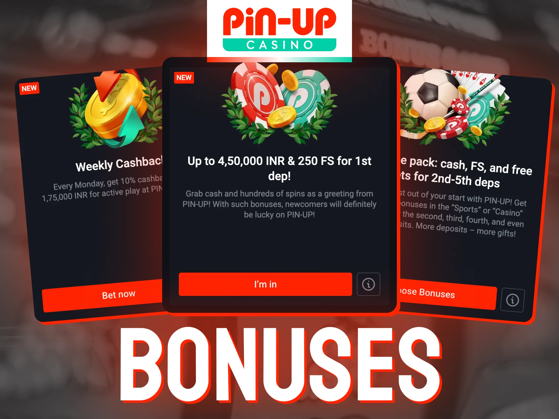 Pin-Up casino has some nice slot bonuses.