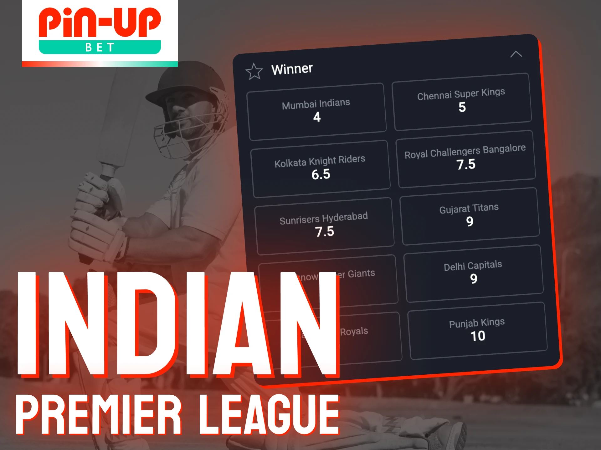 Read overview of Indian Premier League 2025 on Pin-Up platform.