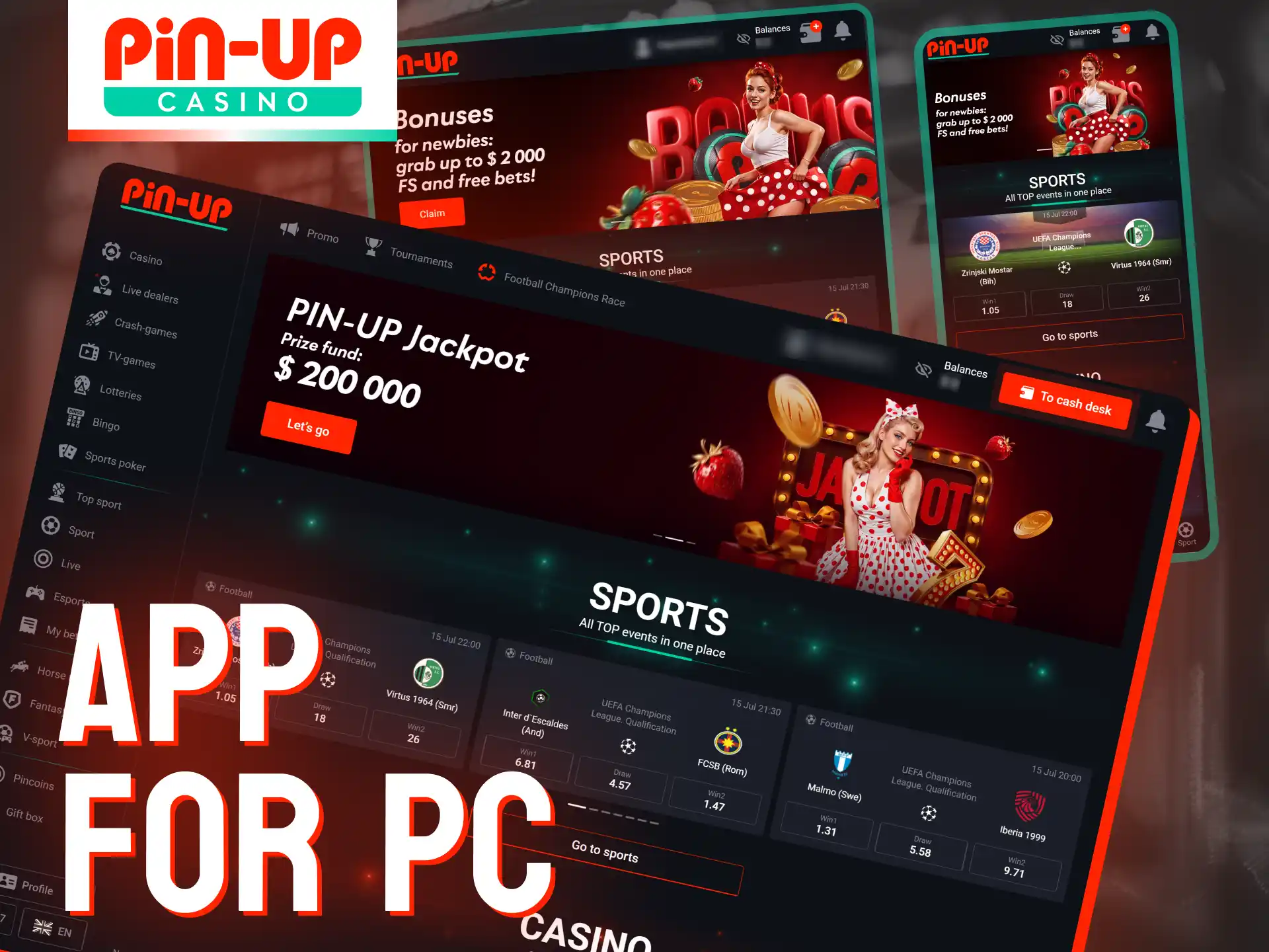 Pin-Up Casino runs smoothly on desktop and laptop browsers, no app needed.