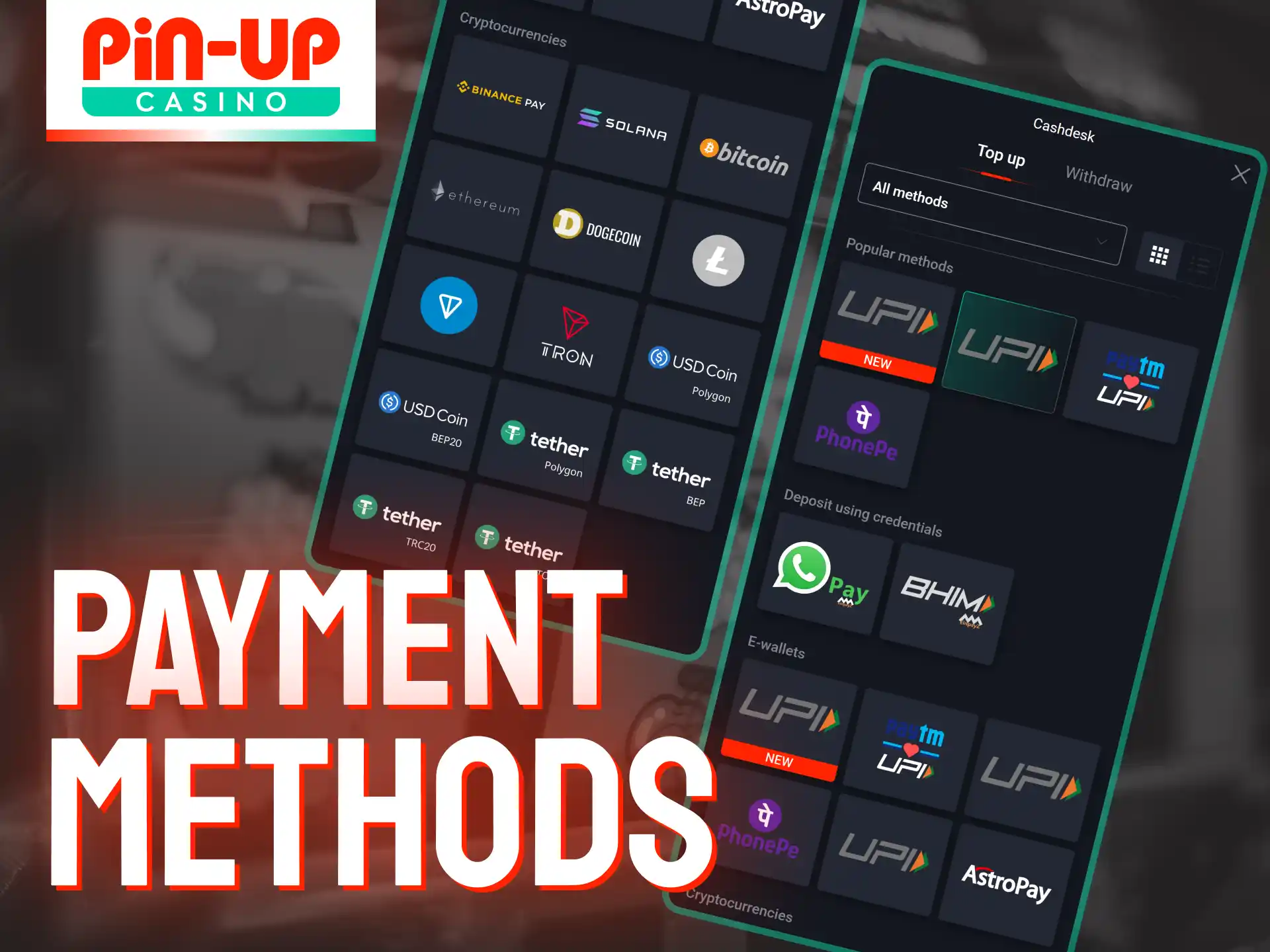 Pin-Up Casino app supports fast and secure payments with Indian methods.