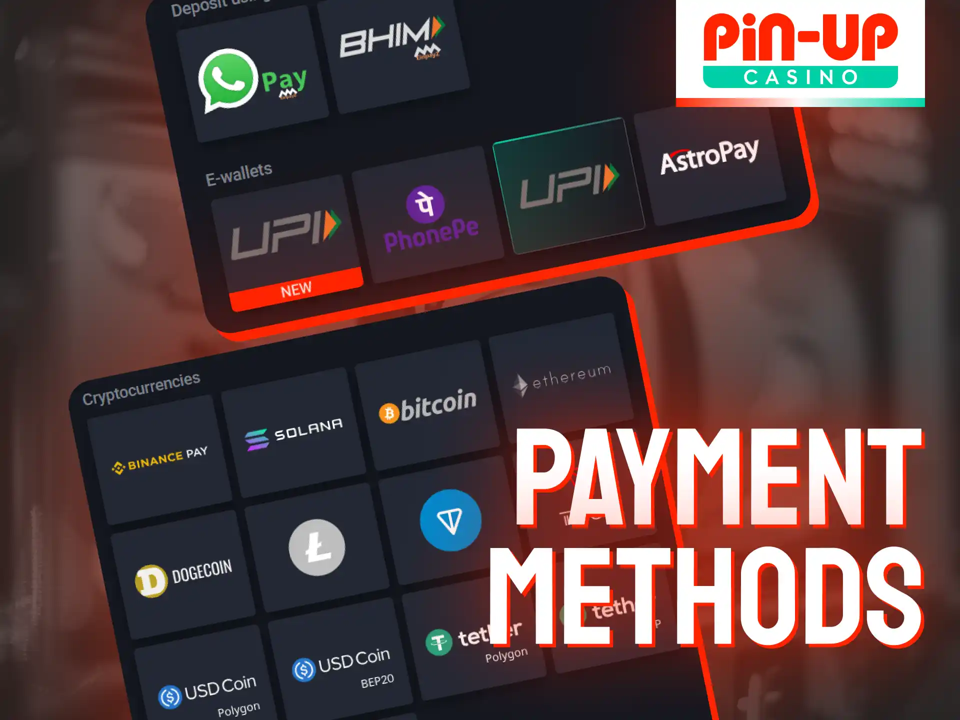 Pin-Up Casino India processes payouts daily through secure, India-compatible options.