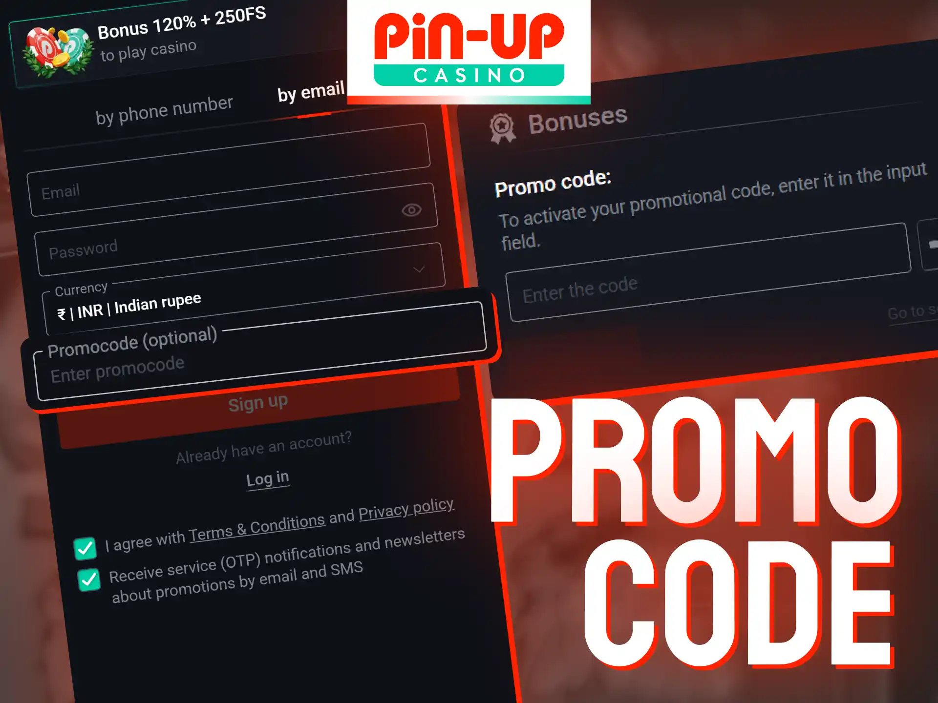 Use the Pin-Up Casino promo code during signup to boost your welcome bonus.